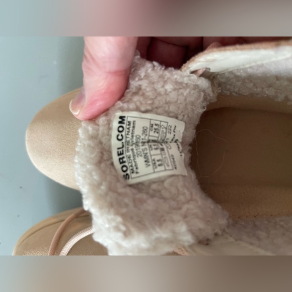 Sorel Explorer II Drift Waterproof Suede Ankle Boots, light beige 8.5M women’s - Picture 7 of 7